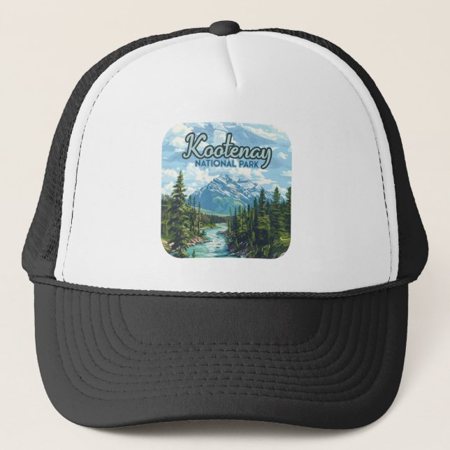 Gorra De Camionero Parque nacional Kootenay Canadá Columbia Británica (Anverso)