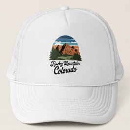 Gorra De Camionero Parque nacional Montaña Rocosa Retro