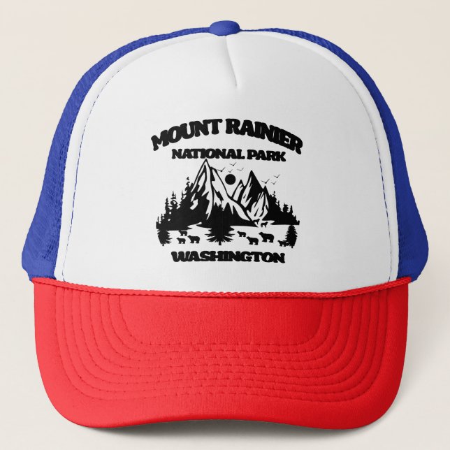 Gorra De Camionero Parque nacional Monte Rainier (Anverso)