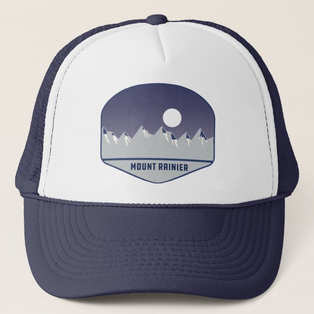 Gorra De Camionero Parque nacional Monte Rainier Camping Washington (Anverso)