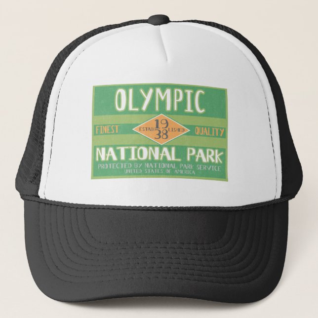Gorra De Camionero Parque nacional olímpico (Anverso)