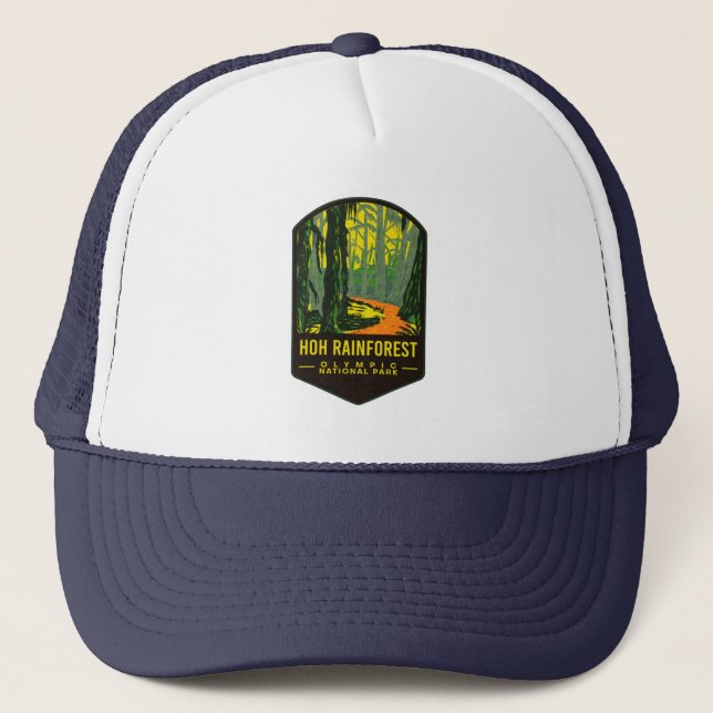 Gorra De Camionero Parque nacional Olímpico de Hoh Rain Forest (Anverso)
