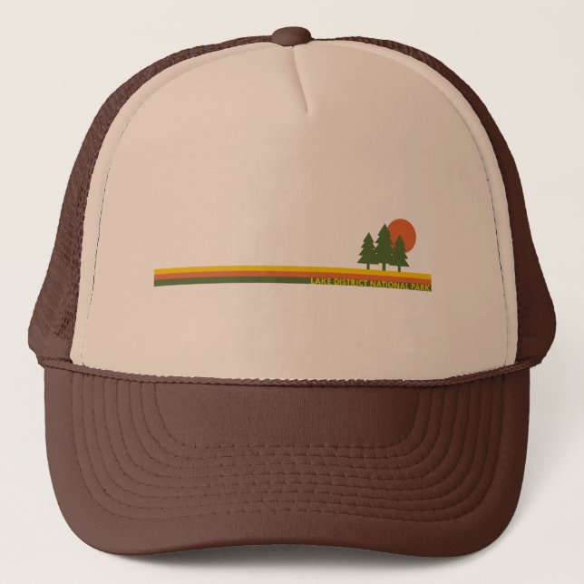 Gorra De Camionero Parque nacional Pine Trees Sun (Anverso)