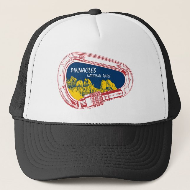 Gorra De Camionero Parque nacional Pinnacles Carabiner (Anverso)