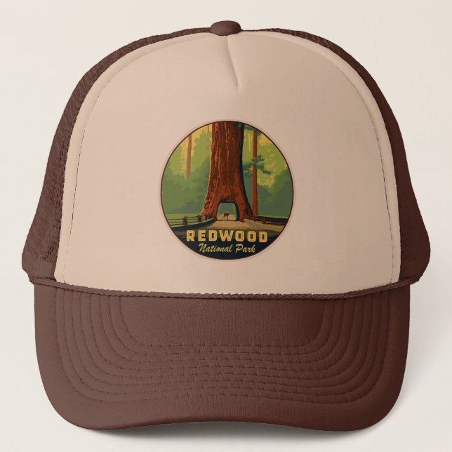Gorra De Camionero Parque nacional Redwood (Anverso)