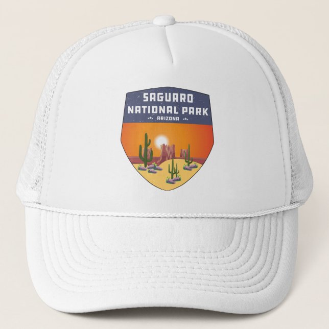 Gorra De Camionero Parque nacional Saguaro Souvenir Cactus Arizona (Anverso)