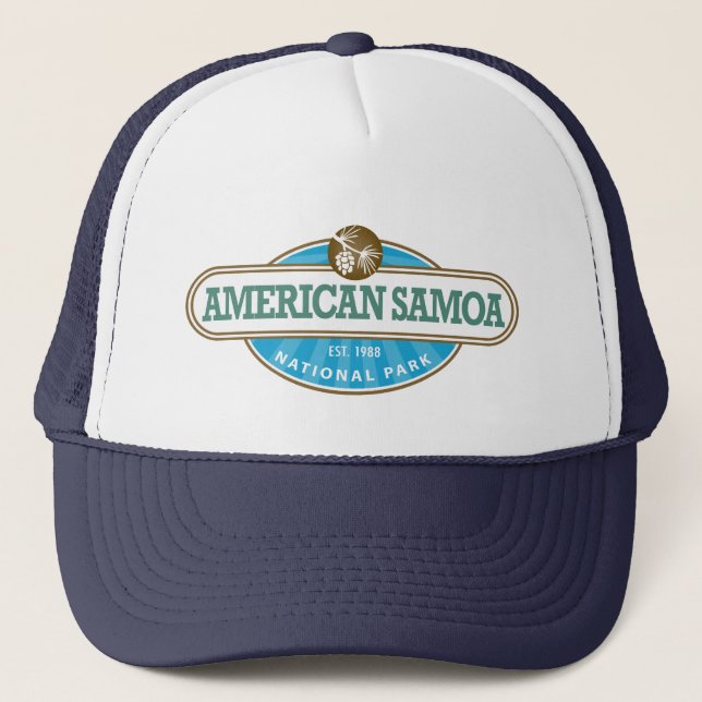 Gorra De Camionero Parque nacional Samoa Americana (Anverso)