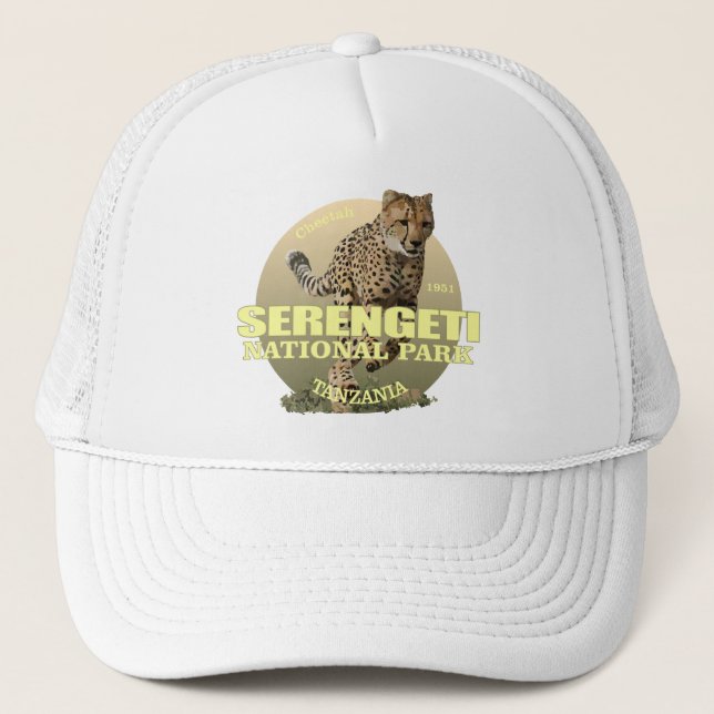 Gorra De Camionero Parque nacional Serengeti (Cheetah) WT (Anverso)