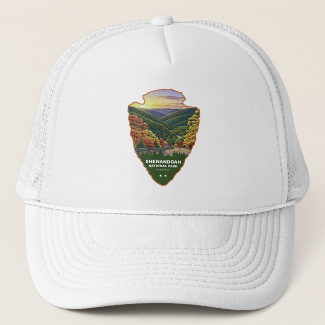 Gorra De Camionero Parque Nacional Shenandoah Arrowhead (Anverso)
