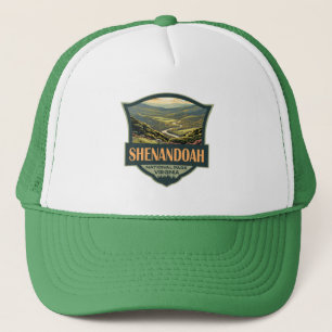 Gorra De Camionero Parque nacional Shenandoah Ilustracion Retro de vi
