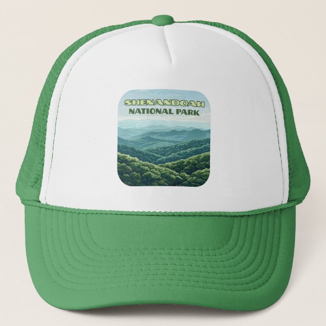 Gorra De Camionero Parque nacional Shenandoah Virginia Blue Ridge Ret (Anverso)