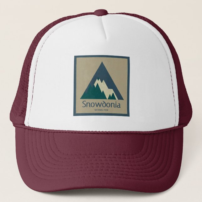 Gorra De Camionero Parque Nacional Snowdonia Rústico (Anverso)