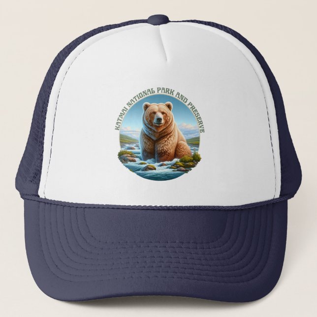 Gorra De Camionero Parque nacional y preservación de Katmai (Anverso)