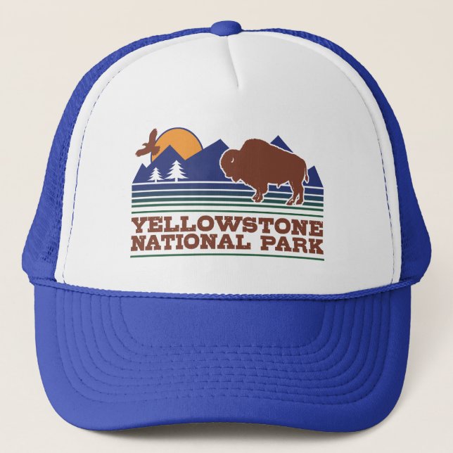 Gorra De Camionero Parque nacional Yellowstone (Anverso)