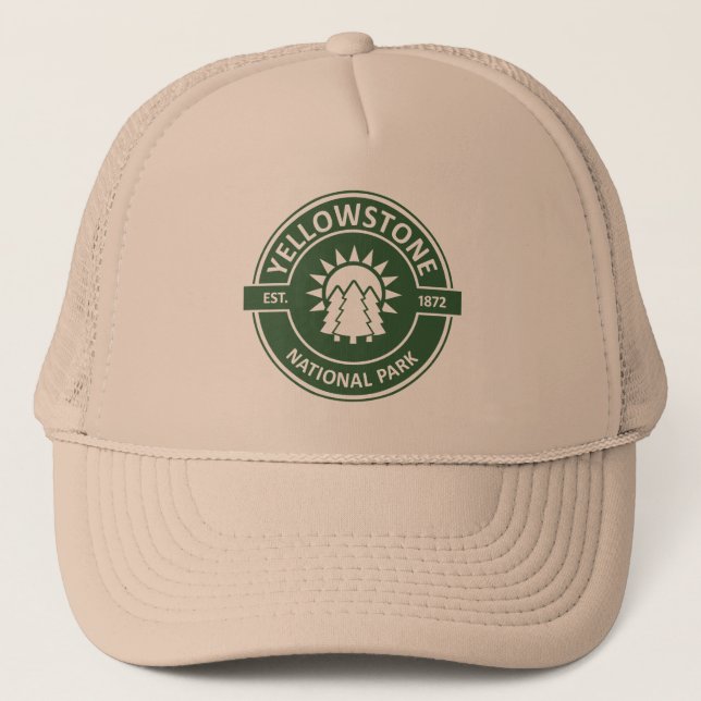 Gorra De Camionero Parque nacional Yellowstone (Anverso)