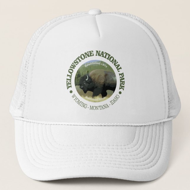 Gorra De Camionero Parque nacional Yellowstone (bison) (Anverso)