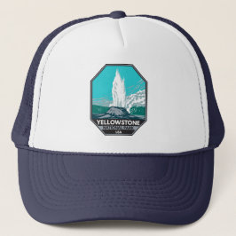 Gorra De Camionero Parque nacional Yellowstone Castillo Geyser Vintag