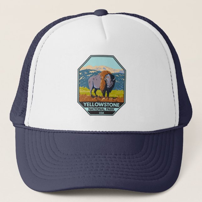 Gorra De Camionero Parque nacional Yellowstone North American Bison  (Anverso)