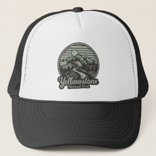 Gorra De Camionero Parque Nacional Yellowstone Sendero de Montaña