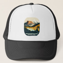 Gorra De Camionero Parque nacional Yellowstone Wyoming Mountains Retr