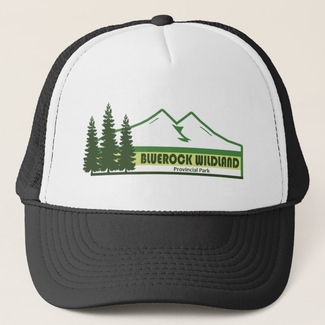 Gorra De Camionero Parque Provincial Bluerock Wildland Green Stripes (Anverso)