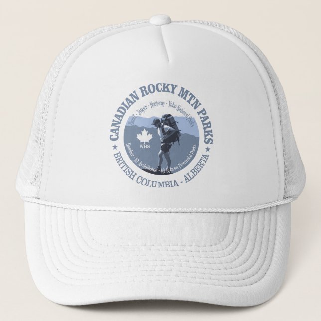 Gorra De Camionero Parques de montaña rocosos de Canadá (Anverso)