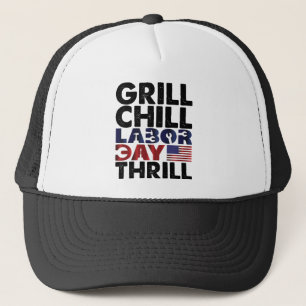 Gorra De Camionero Parrilla de América Usa Día del Trabajo Fiesta de 