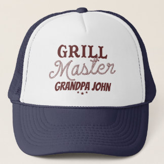 Gorra De Camionero Parrillada del abuelo patrón de la parrilla person