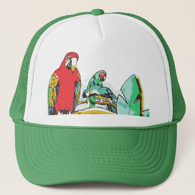 Gorra De Camionero Parrot Trio (Anverso)