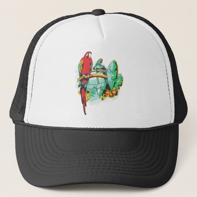 Gorra De Camionero Parrot Trio (Anverso)