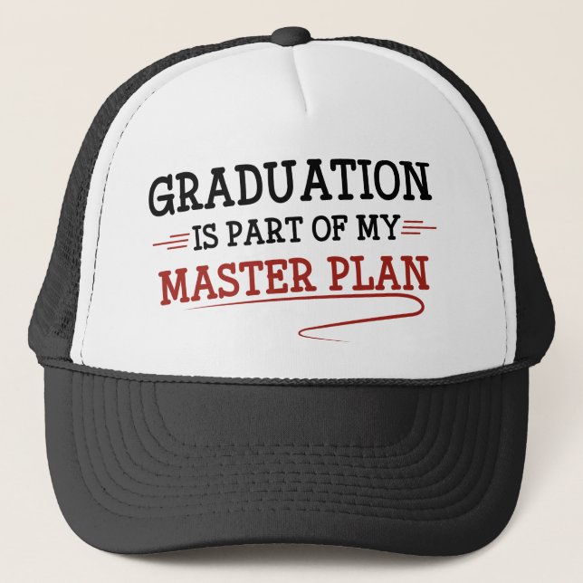 Gorra De Camionero Parte De Mi Plan Maestro (Anverso)