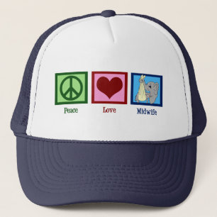 Gorra De Camionero Partera de amor por la paz