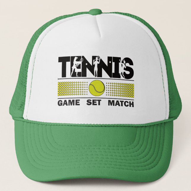Gorra De Camionero Partida de juego de tenis (Anverso)