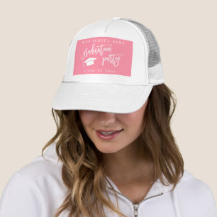 Gorra De Camionero Partido de Graduación Clase Rosa de