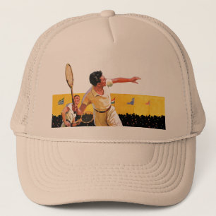 Gorra De Camionero Partido del tenis de los dobles