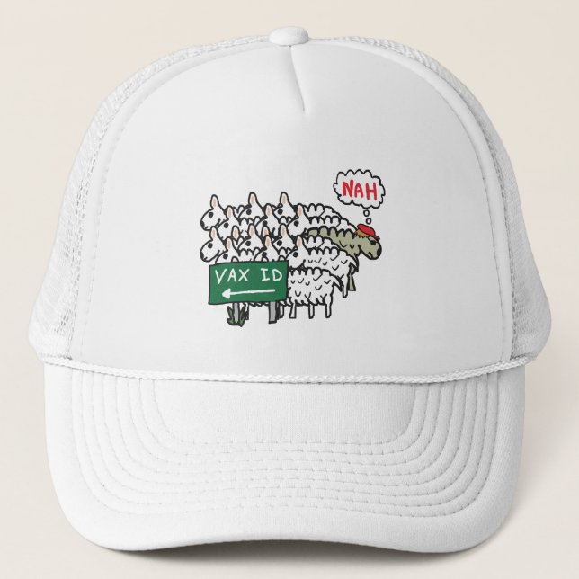 Gorra De Camionero Pasaporte de ID de la vacuna (Anverso)