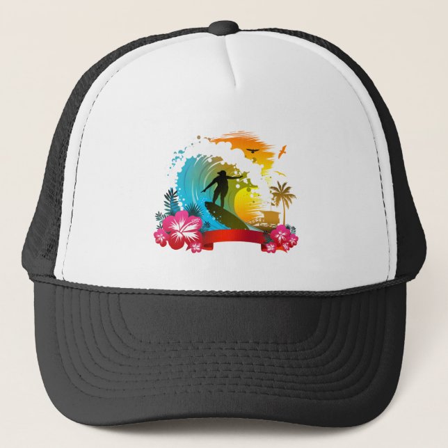 Gorra De Camionero Pasear por la marea (Anverso)