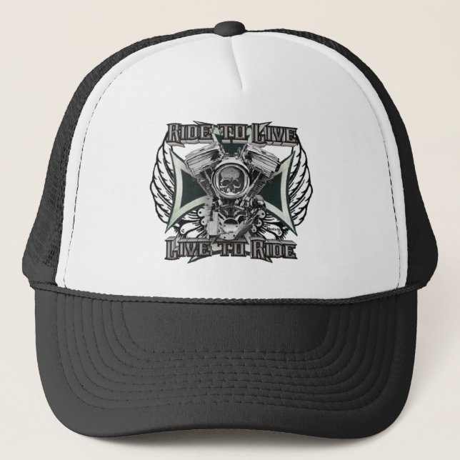 Gorra De Camionero Paseo a vivir - viva para montar (Anverso)