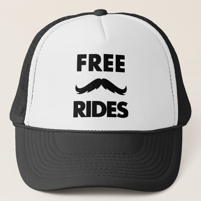 Gorra De Camionero Paseos libres del bigote (Anverso)