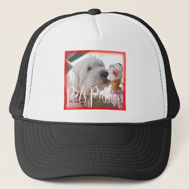 Gorra De Camionero Pasión de los mascotas (Anverso)