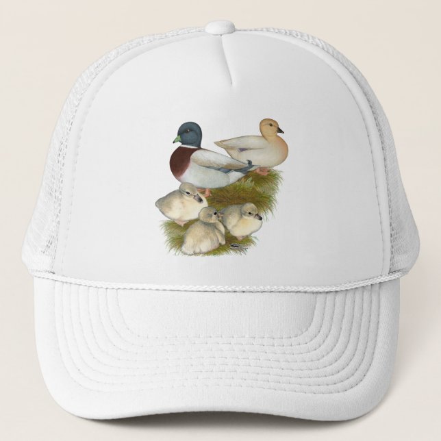 Gorra De Camionero Pastel Call Duck Family (Anverso)