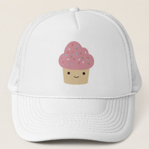 Gorra De Camionero Pastel de Kawaii con hielo rosa