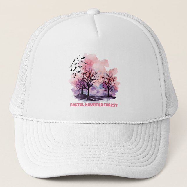 Gorra De Camionero Pastel Haunted Forest (Anverso)