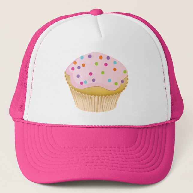 Gorra De Camionero Pastel rosa (Anverso)