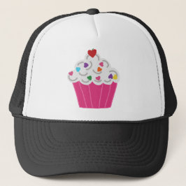 Gorra De Camionero Pastel rosa de postre dulce