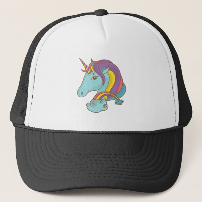 Gorra De Camionero Pastel Unicorn (Anverso)