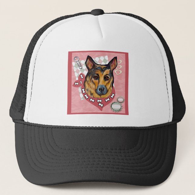 GORRA DE CAMIONERO PASTOR ALEMÁN (Anverso)