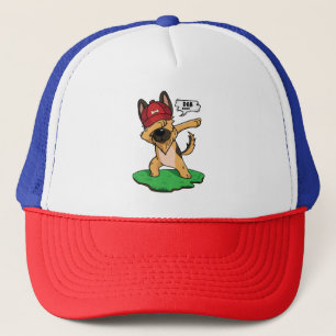 Gorra De Camionero Pastor alemán Dabbing