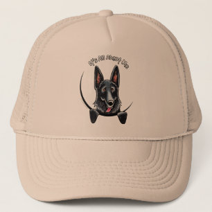Gorra De Camionero Pastor alemán negro IAAM
