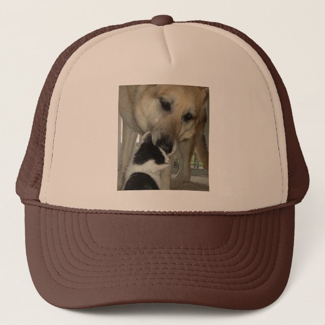 Gorra De Camionero Pastor alemán y amigo gitano (Anverso)